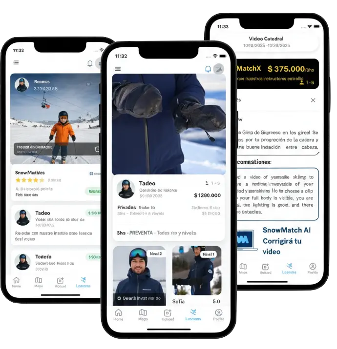 A ski instructor in your phone